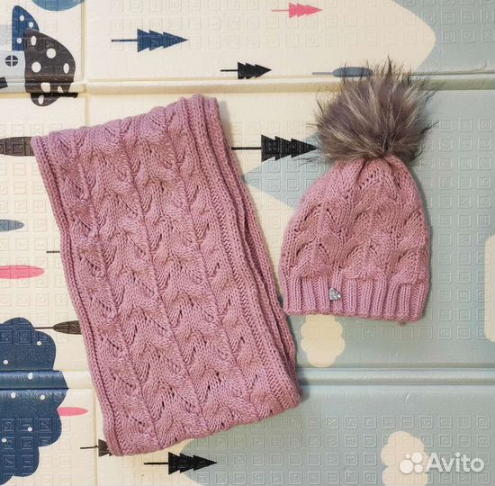 Комплект шапка и шарф женский