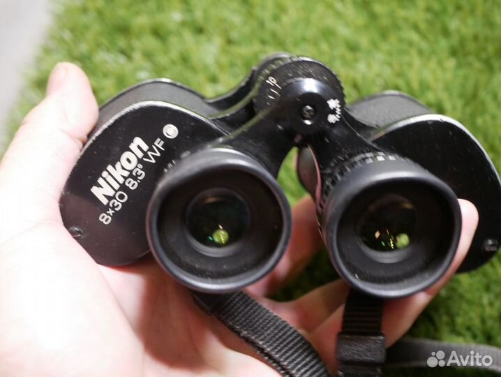 5я версия nikon E 8x30x8,3 WF+чехол Япония бинокль
