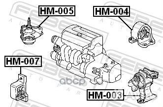 Опора кпп honda CR-V 01-06 AT