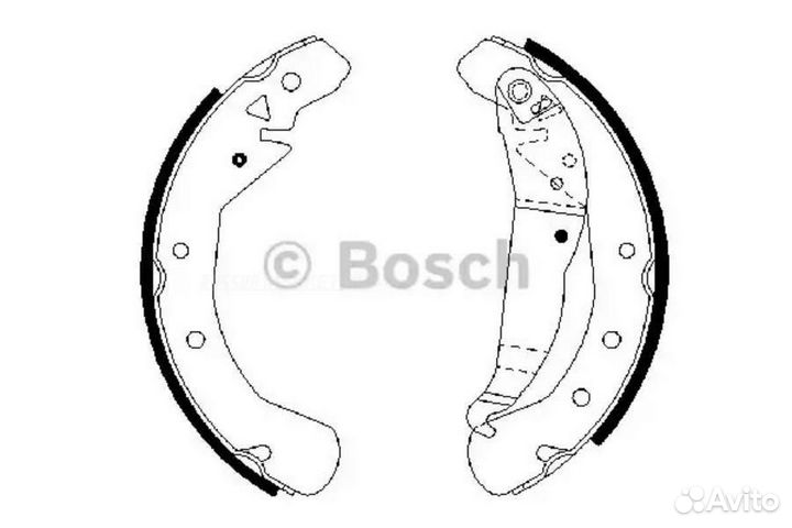 Bosch 0 986 487 658 Колодки тормозные барабанные з