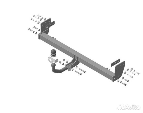 Фаркоп Киа (Kia) Seltos 2020, с оцинкованным шар