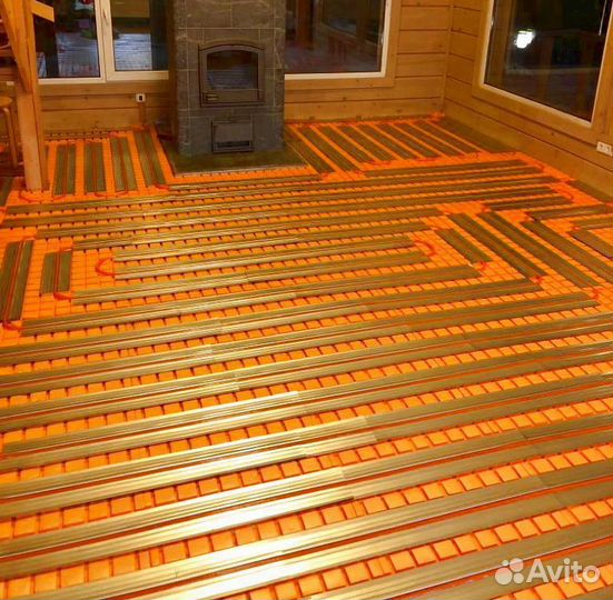 Теплый пол (пенопласт)