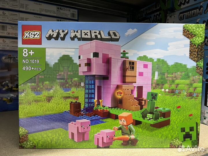 Конструктор MY world Дом-свинья 1019