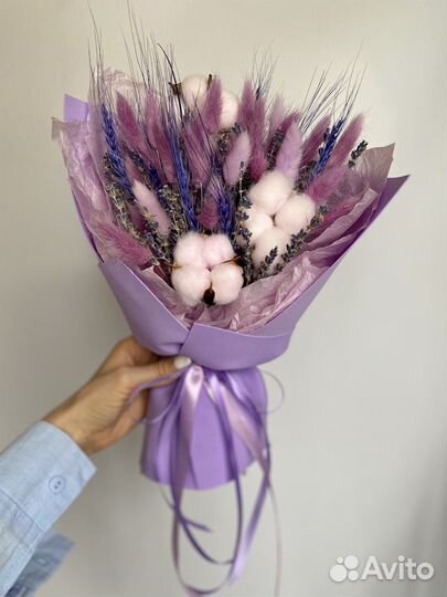 Лаванда, букет из сухоцветов