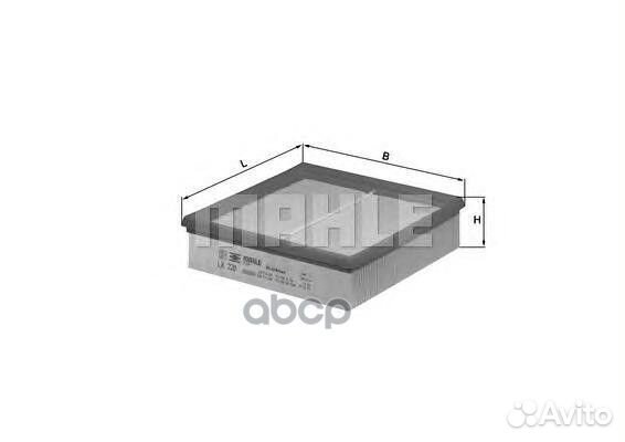 Фильтр воздушный lx220 Mahle/Knecht