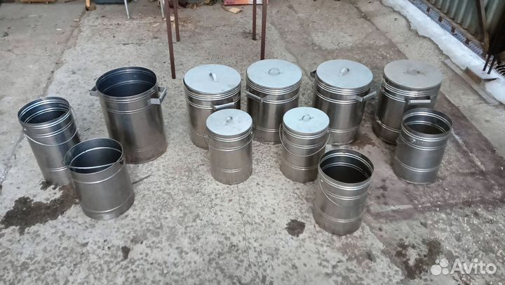 Баки и вёдра из нержавеющей стали