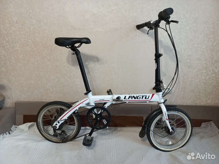 Складной велосипед langtu под ремонт