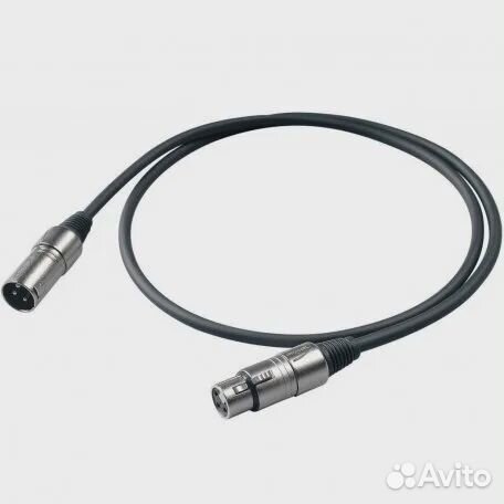 XLR папа -XLR мама - 3м. proel bulk250LU3