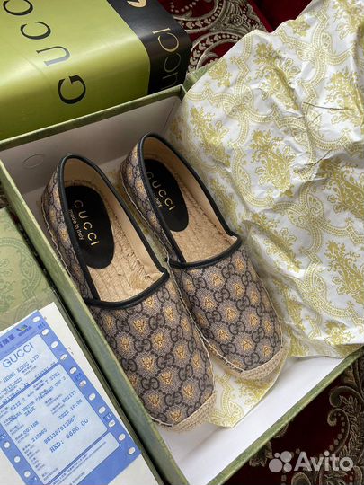 Эспадрильи натуральная кожа