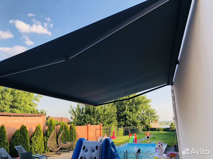 Маркиза для террасы, ширина 5,85 м х вылет 3 м