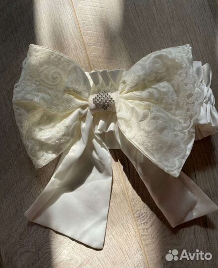 Бант для конверта новорожденного