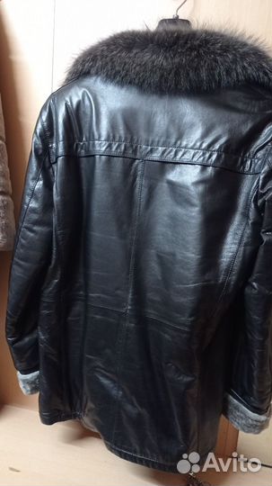 Куртка -дубленка мужская зимняя новая