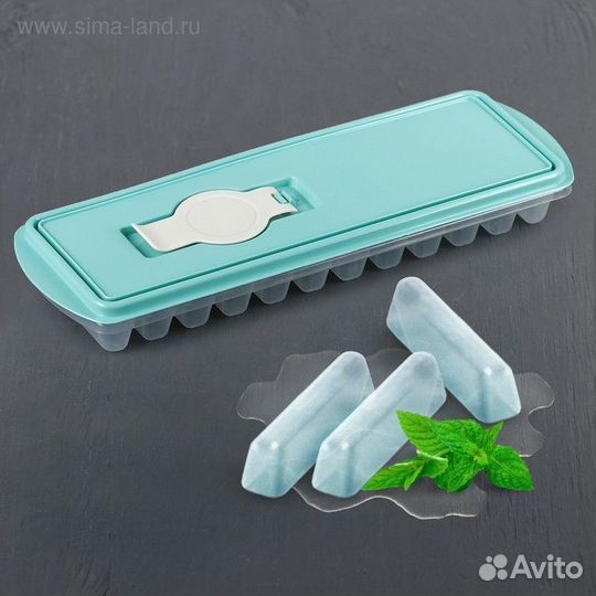 Форма для льда «Палочки», с крышкой и клапаном, цв