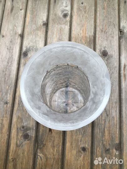 Вазы хрустальные СССР лзхс Иней и Пояс