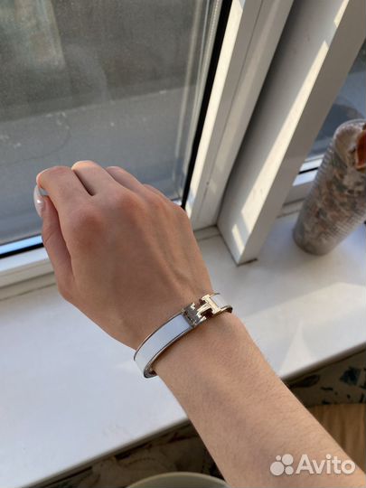 Браслет hermes серебро