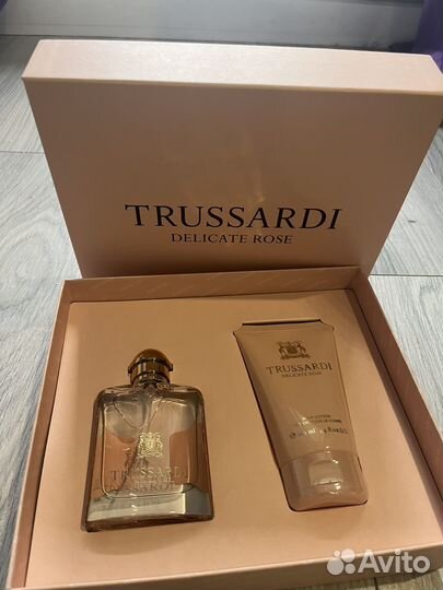 Trussardi delicate rose набор новые оригинал