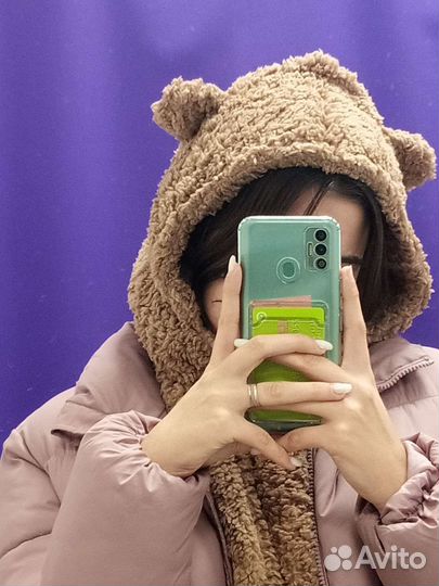 Шапка-шарф-варежки