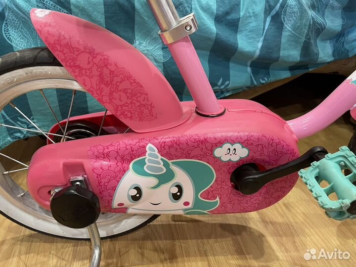 Велосипед детский Btwin единорог, 14'', 3-6 лет