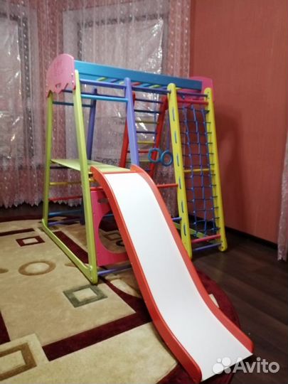 Детский спорт уголок из цельного дерева