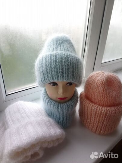 Комплект шапка и снуд