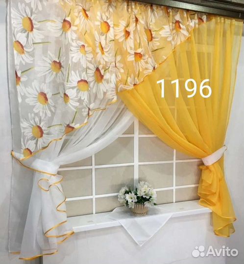 Шторы для кухни новые