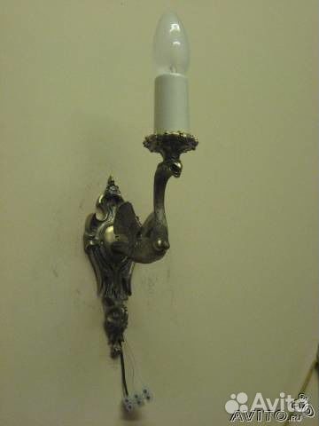 Продается комплект бра с люстрой (бронза)
