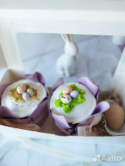 Куличи, бенто-пасха, муссовые яйца