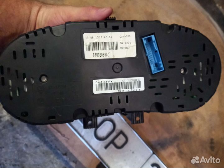 Щиток приборов на volkswagen polo седан