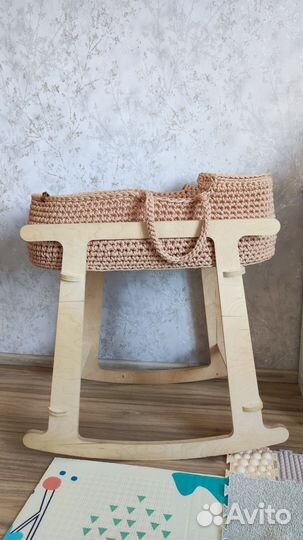 Детская люлька колыбель плетеная