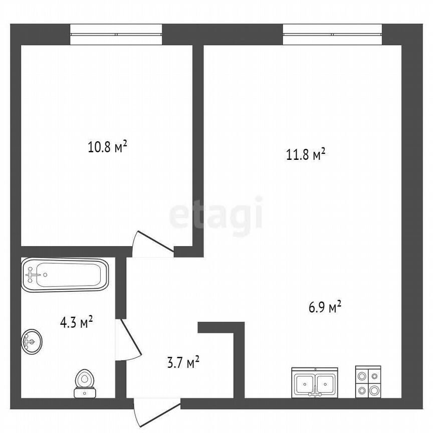 1-к. квартира, 38 м², 5/9 эт.