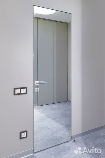 Двери Инвизибл 59мм. с зеркалом