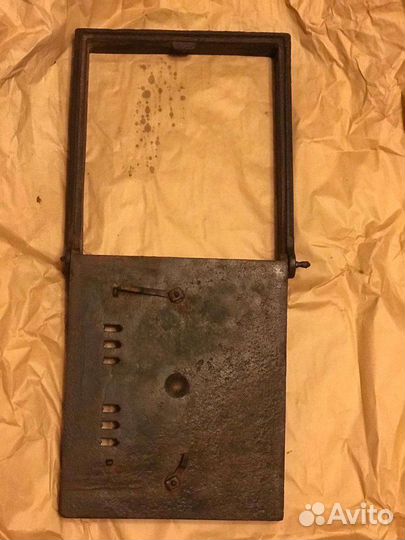 Старинная печная дверца 