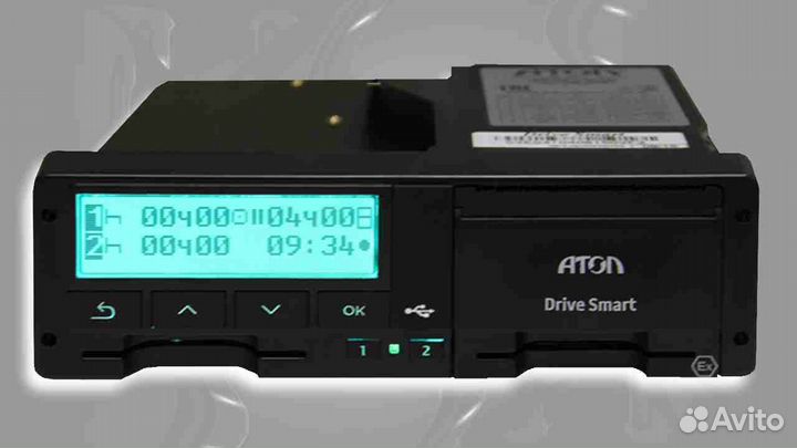 Цифровой автомобильный тахограф Atol.С установкой