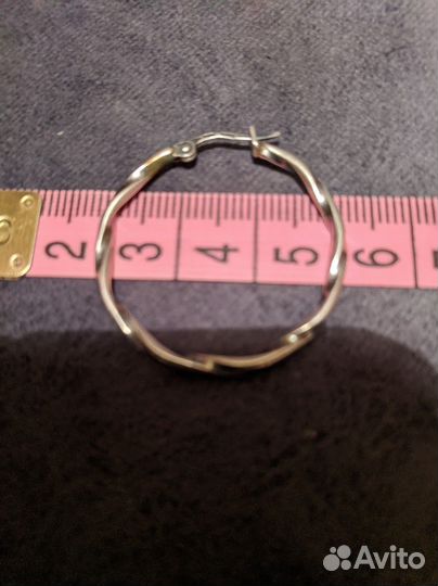 Серьга серебро 925