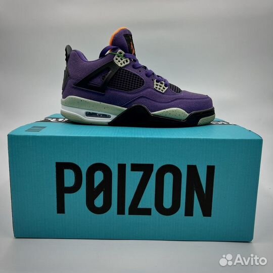 Кроссовки Nike air Jordan 4 retro фиолетовые