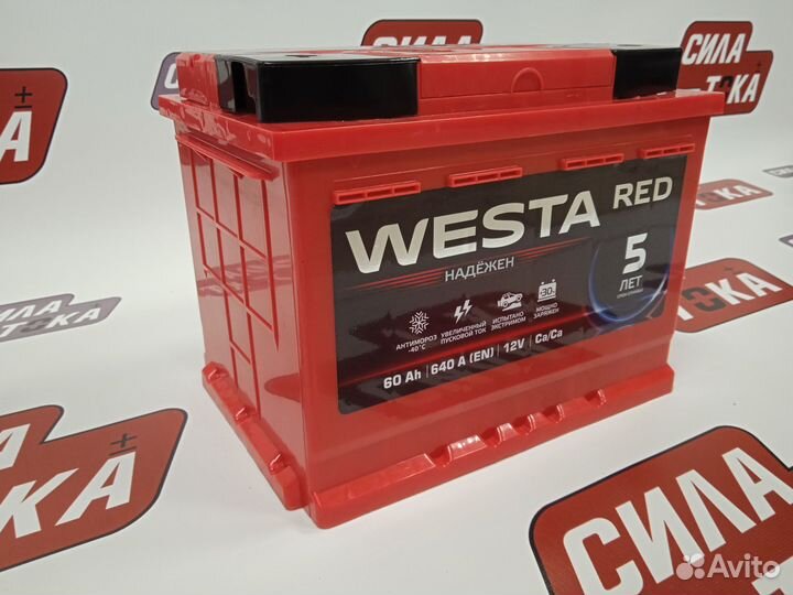 Аккумулятор Westa Red 60Ач 640А