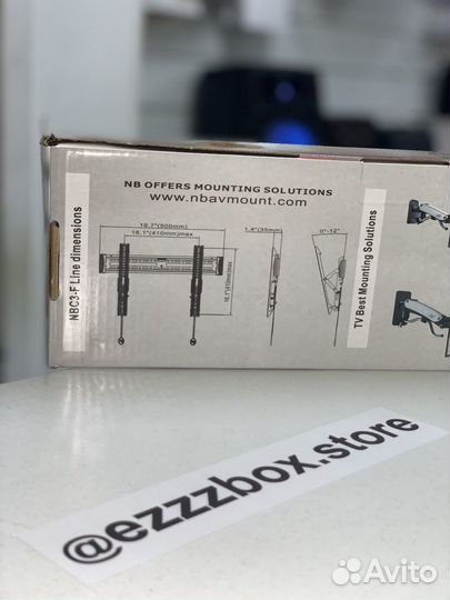 Кронштейн усиленный наклонный 40-65’’ NBC3-T