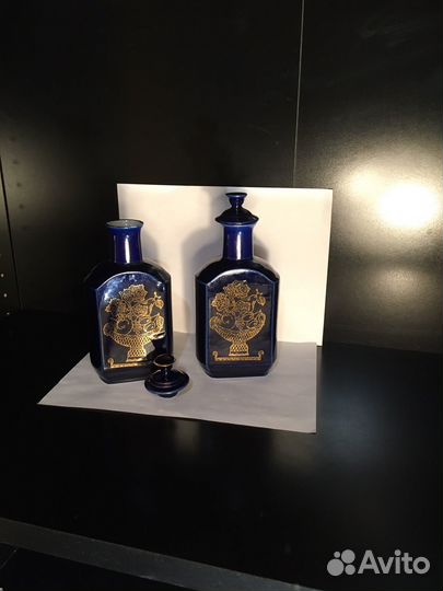 Штоф кобальт