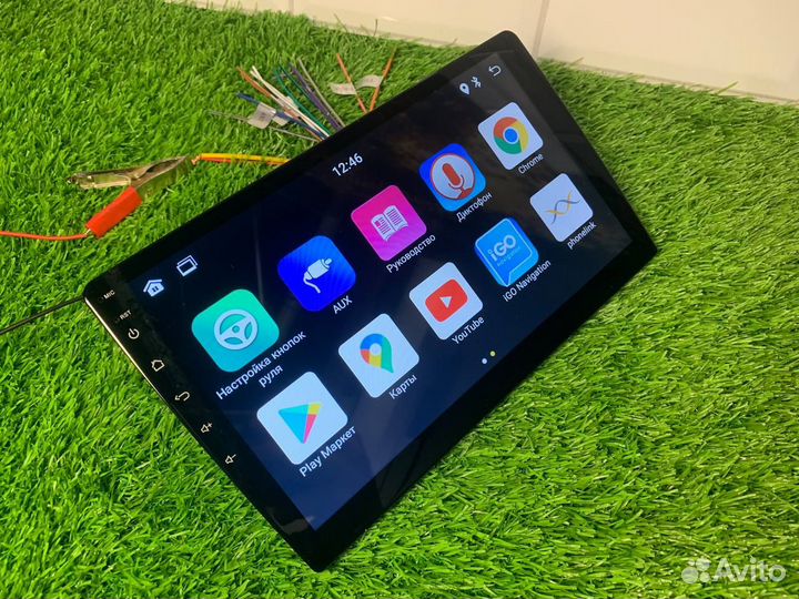 Магнитола Android 10.1дюйм Wi-fi GPS 4ядра 1х16Gb