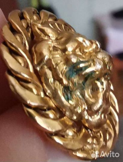 Пуговицы медные с головой льва