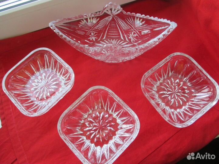 Салатники хрустальные