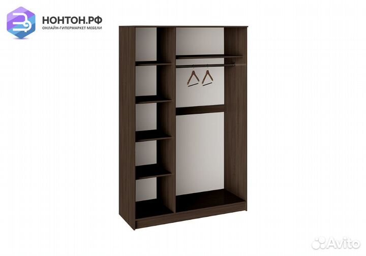 Шкаф 3-дверный Мишель венге цаво / дуб белфорт с р