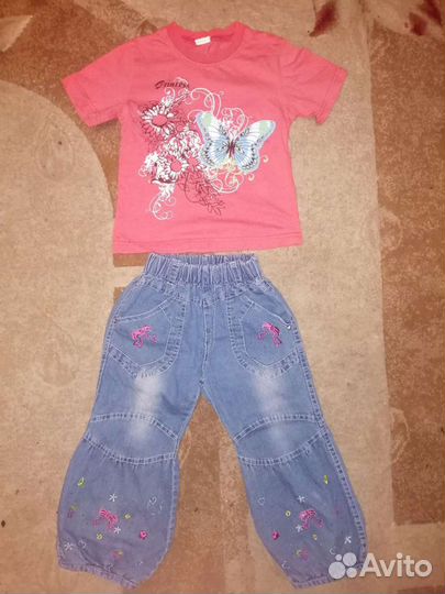 Вещи пакетом на девочку 3 - 4 года