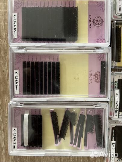 Ресницы для наращивания enigma lovely и lash go