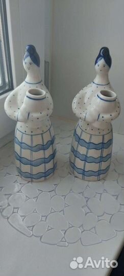 Гжель девушка с кувшином