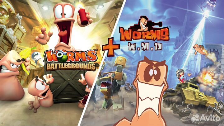 Worms Battlegrounds + Worms W.M.D на PS4 и PS5
