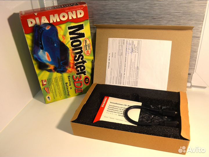 Diamond Monster3D II 12Mb Voodoo 2 3DFX в коробке