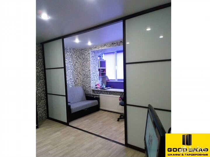 Перегородка в комнату раздвижная