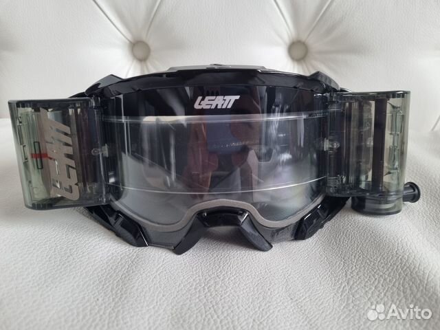 Маска Leatt Velocity 5.5 Roll-Off Black Clear