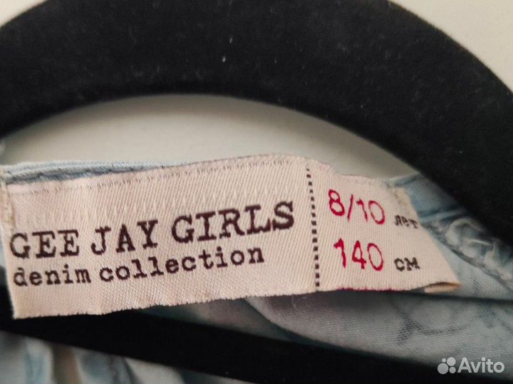 Платье хлопок (цвет джинс) для девочки